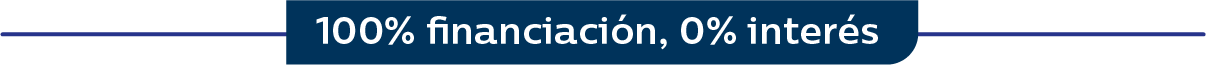 100%, 0% interés